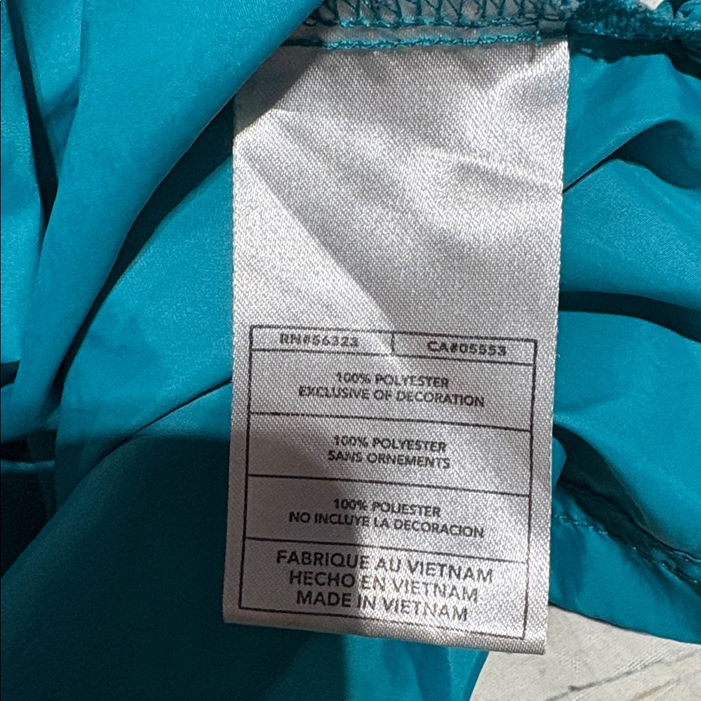 Nike Packable Windbreaker Pullover Teal Black sz … - image 8